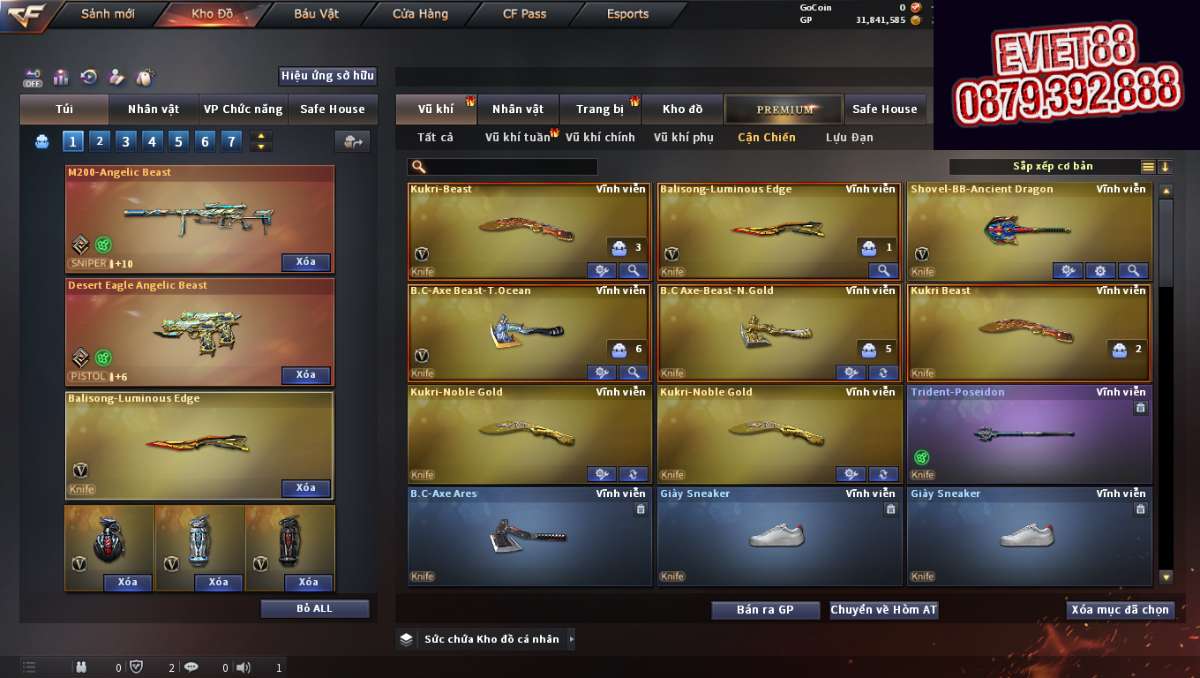 shop acc cf uy tin gia re